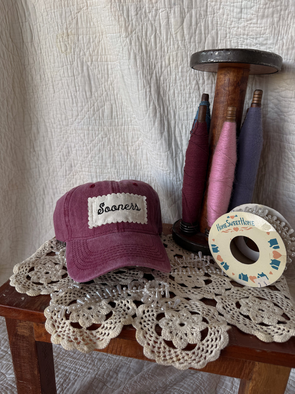 sooners red vintage hat