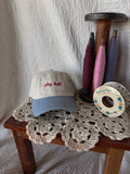 play ball red & light denim hat