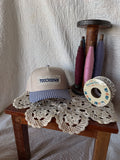 touchdown blue gingham hat